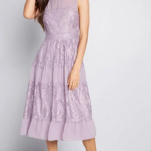 strapless open back dress Early Evening Midi Dress